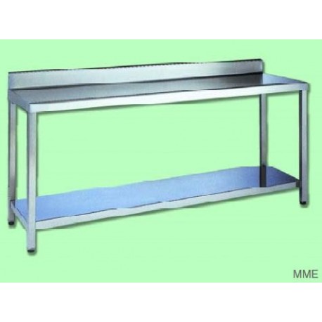 Mesa mural en acero inoxidable